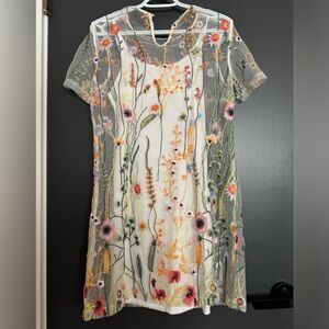 Transparent Floral dress